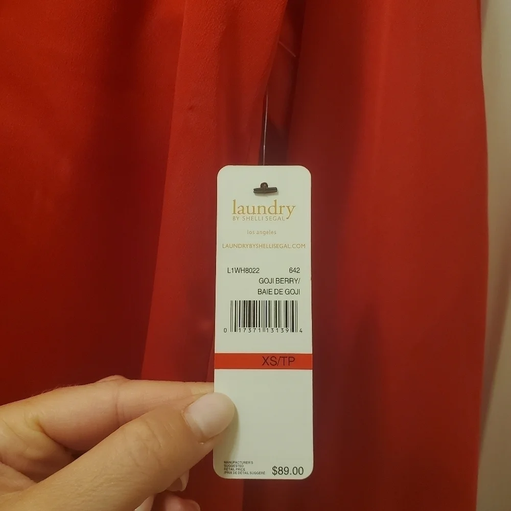 Laundry Red V-Neck Top - Goji Berry - Picture 5 of 13